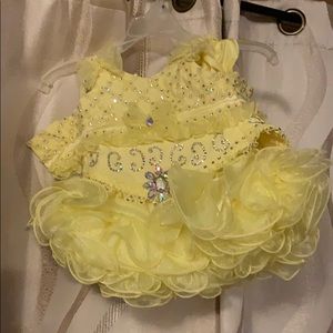 Little girl cupcake pageant dress